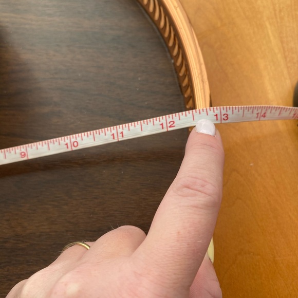 Gorgeous Vintage Style Copper & Faux Wood Design Table/Centerpiece Tray - Picture 7 of 10